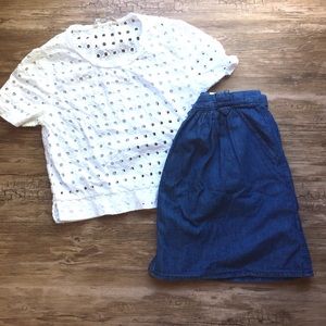 Die-Cut Polka Dot Top